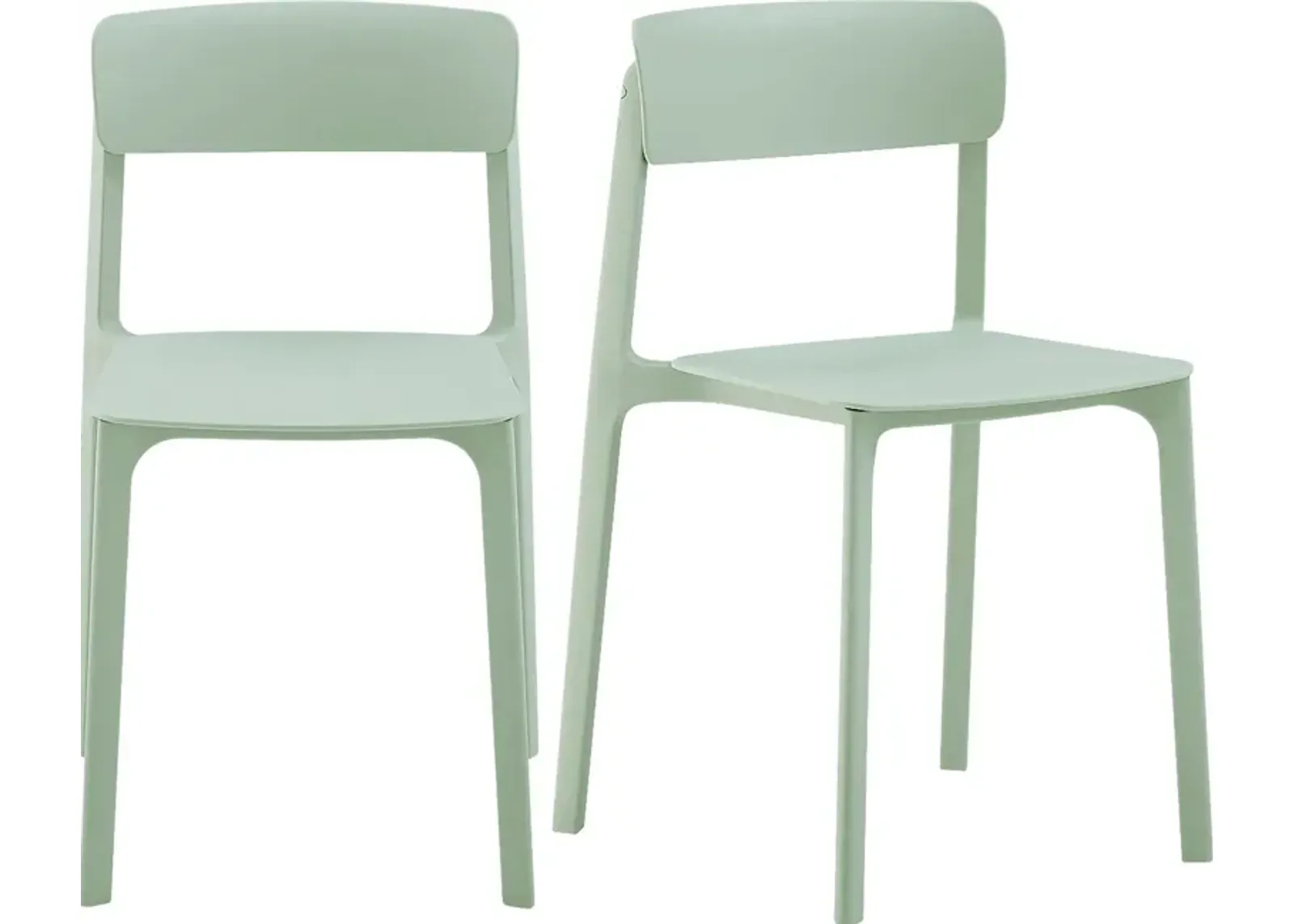 Outdoor Hartzog Mint Green Dining Chair, Set of 2