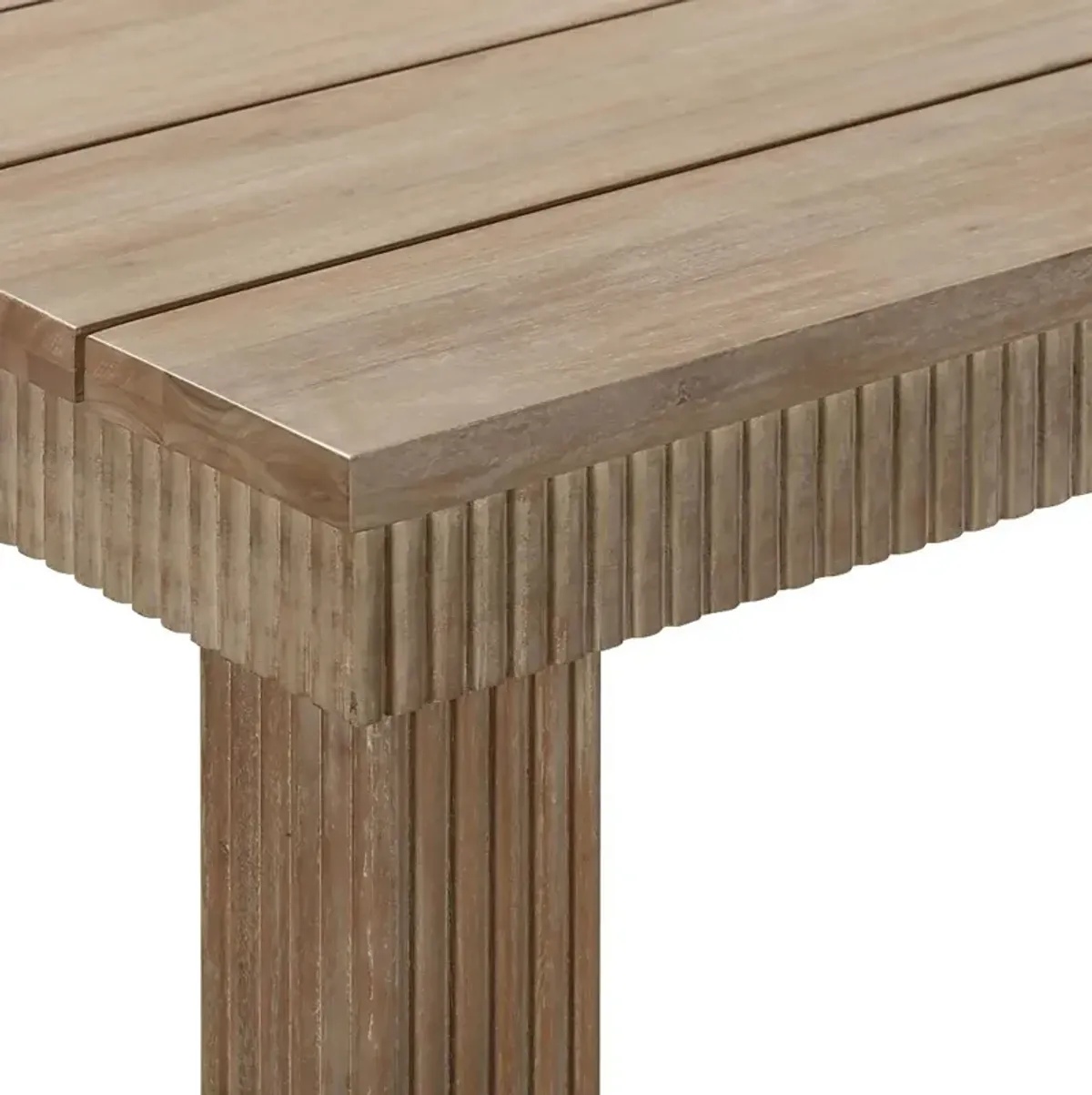 Outdoor Sodhi Brown 75 in. Dining Table