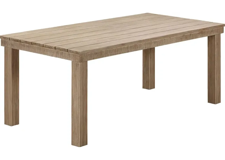 Outdoor Sodhi Brown 75 in. Dining Table