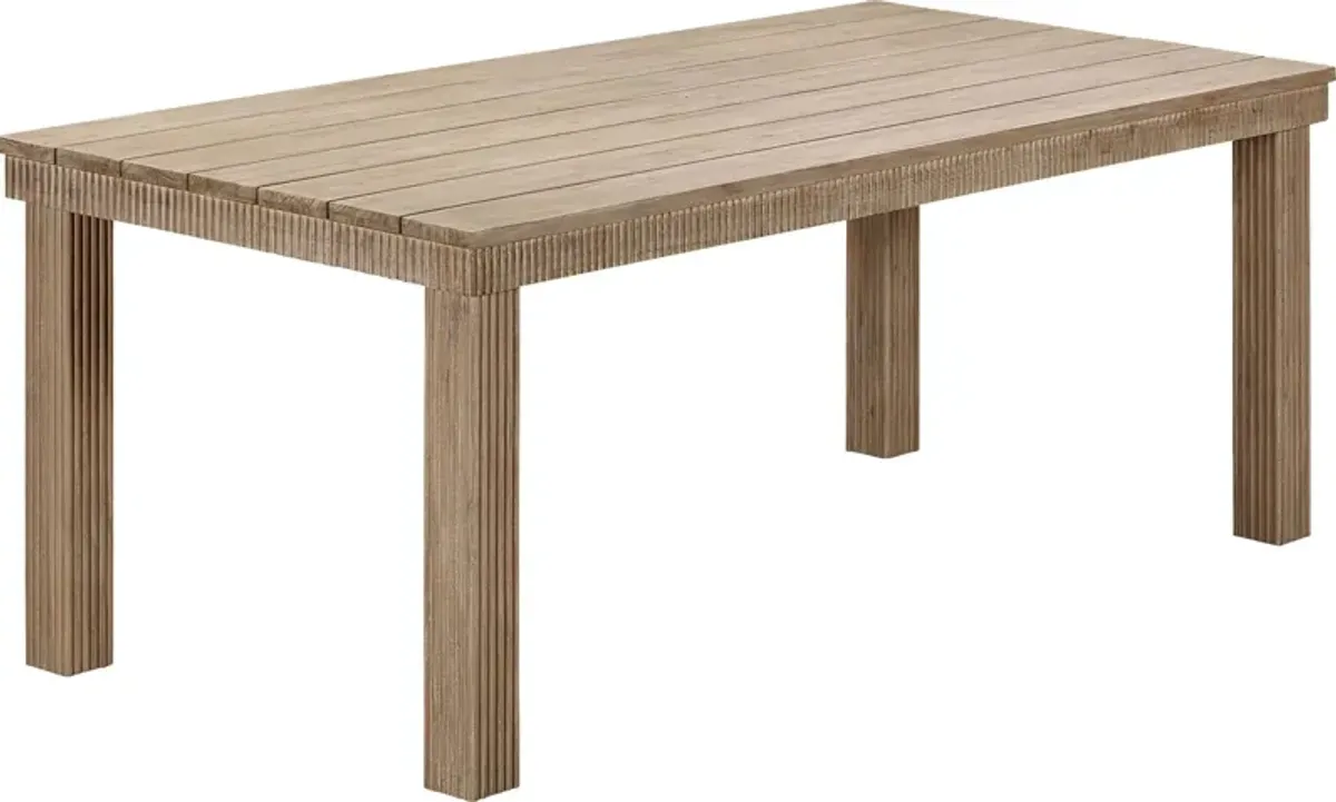 Outdoor Sodhi Brown 75 in. Dining Table