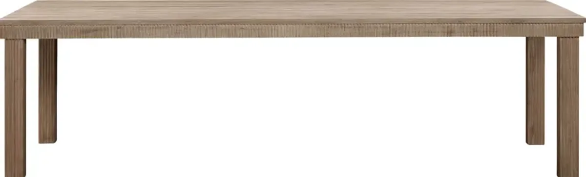 Outdoor Sodhi Brown 108 in. Dining Table