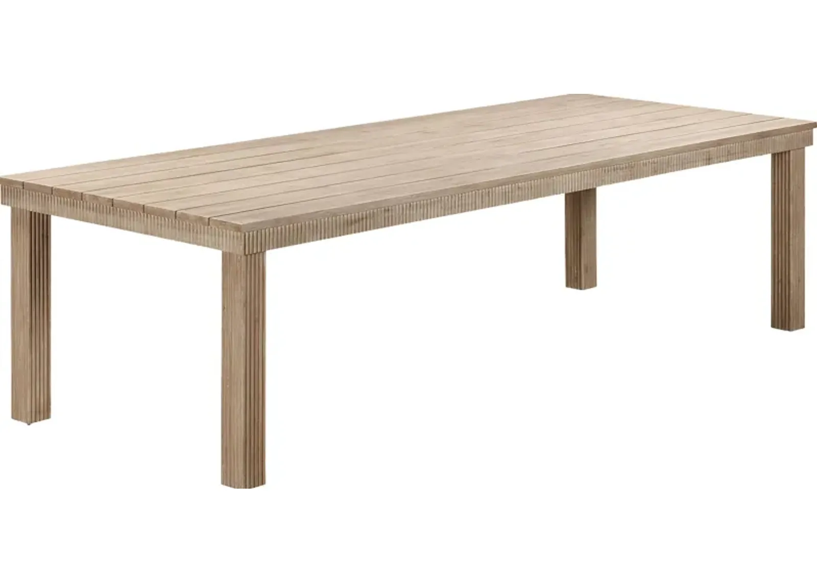 Outdoor Sodhi Brown 108 in. Dining Table