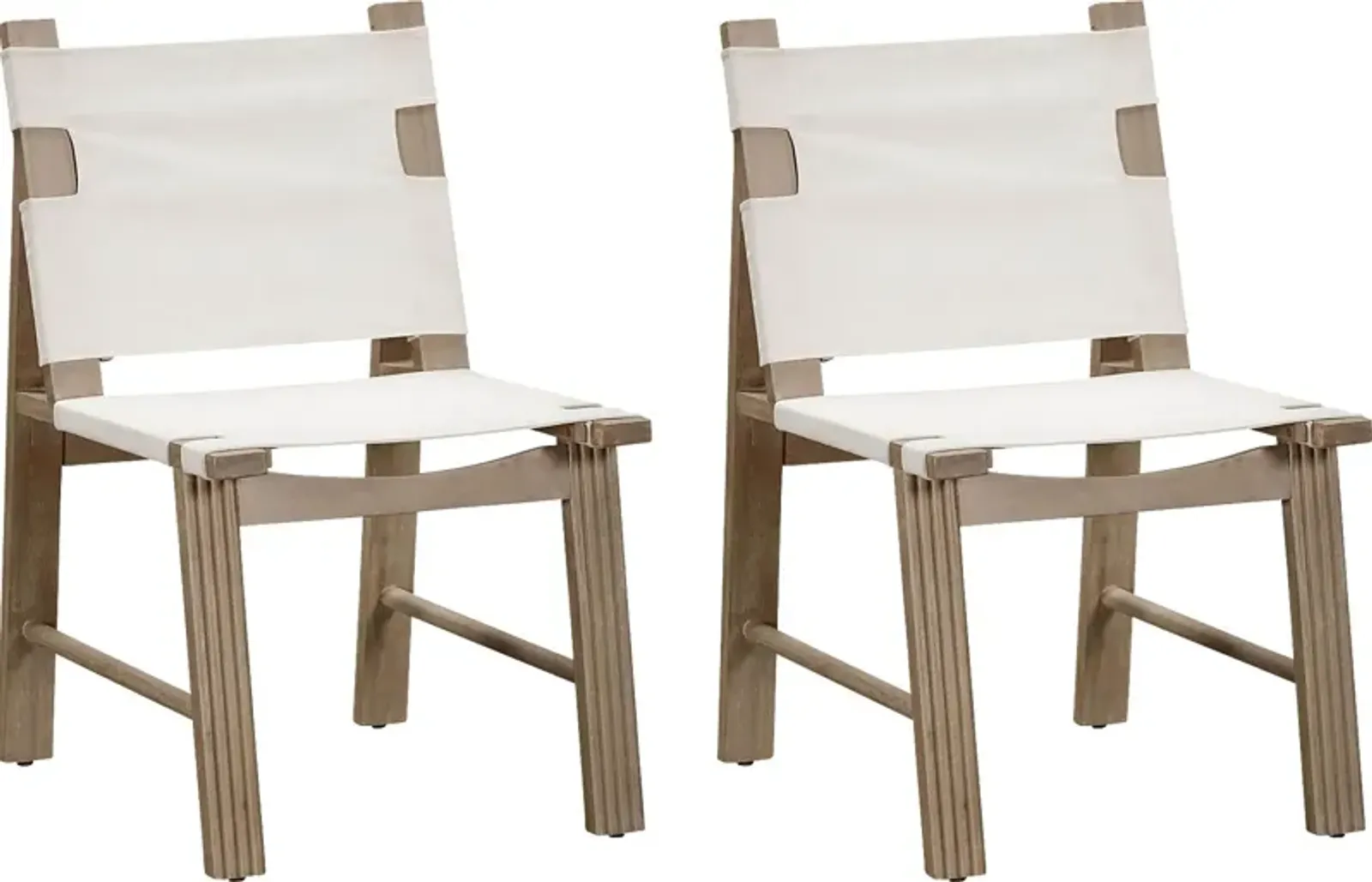 Outdoor Sodhi Cream Dining Chair, Set of 2