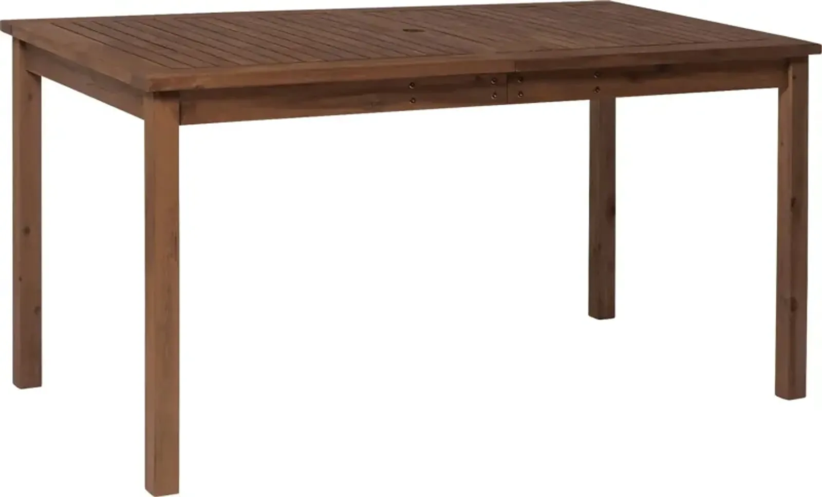 Skillman Dark Brown Outdoor Dining Table