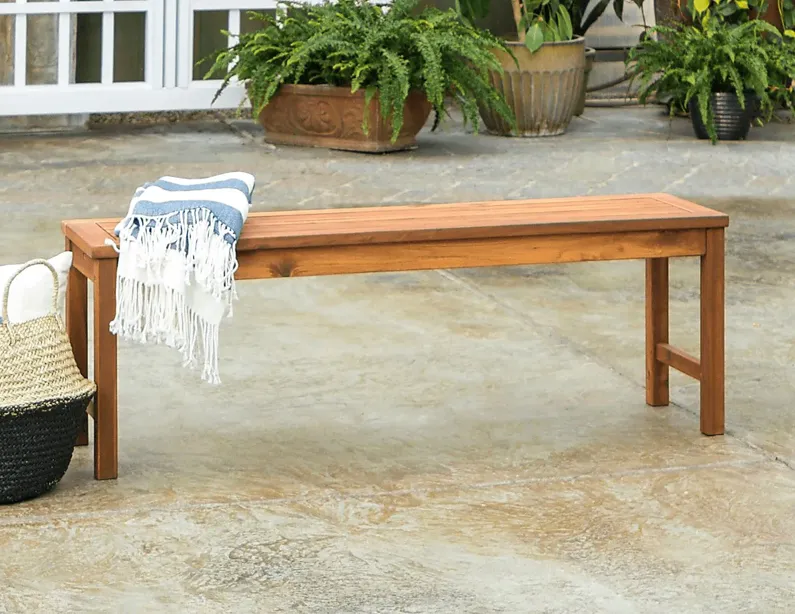 Outdoor Nasser Brown Bench