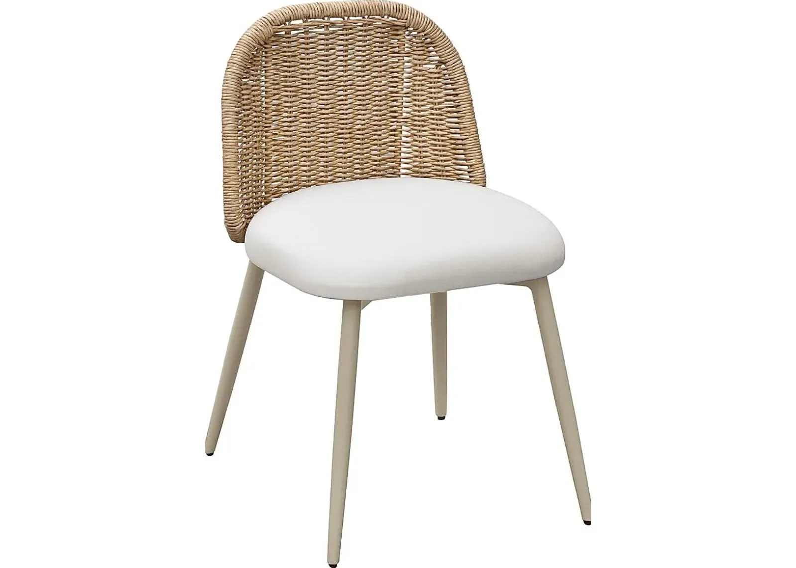 Outdoor Bresnahan Cream Dining Chair