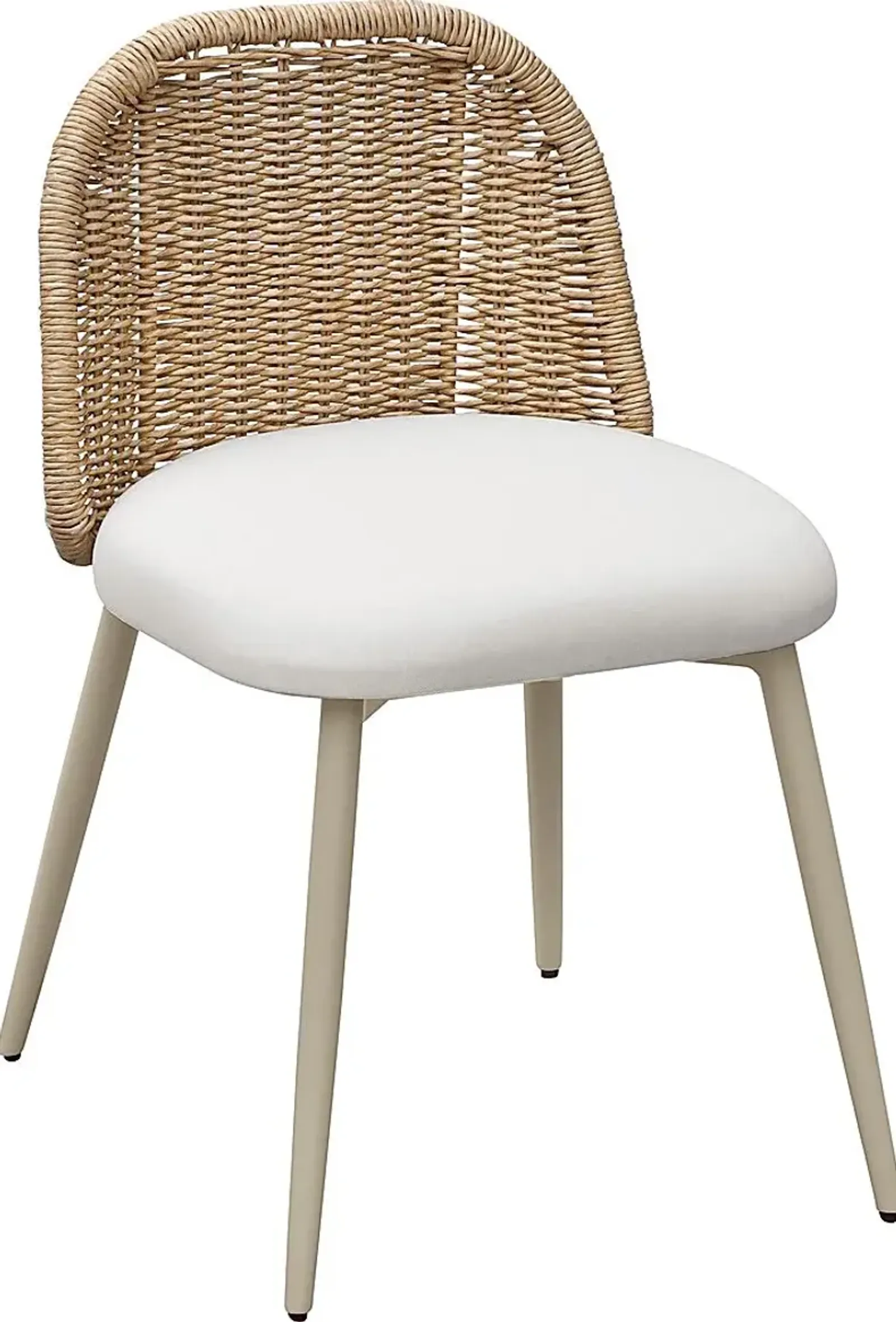 Outdoor Bresnahan Cream Dining Chair