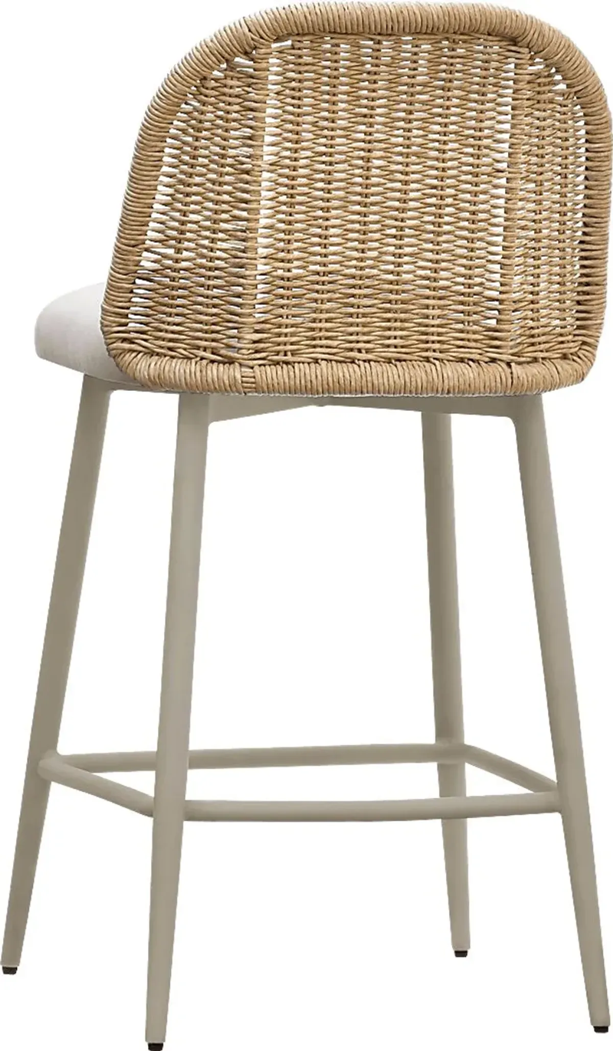 Outdoor Bresnahan Cream Counter Stool