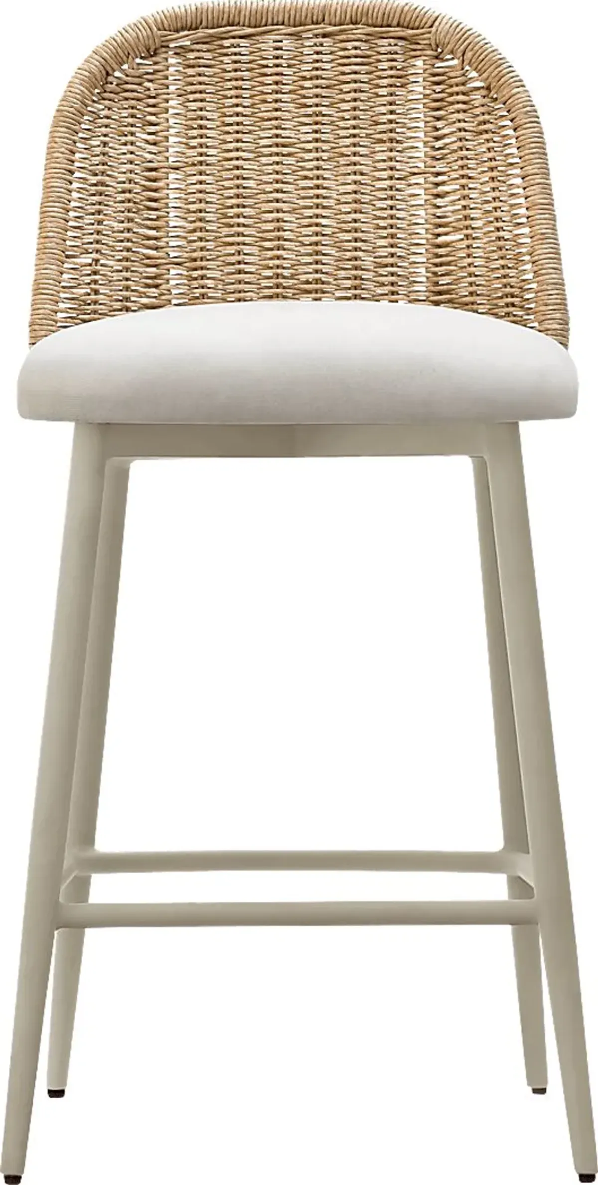 Outdoor Bresnahan Cream Counter Stool