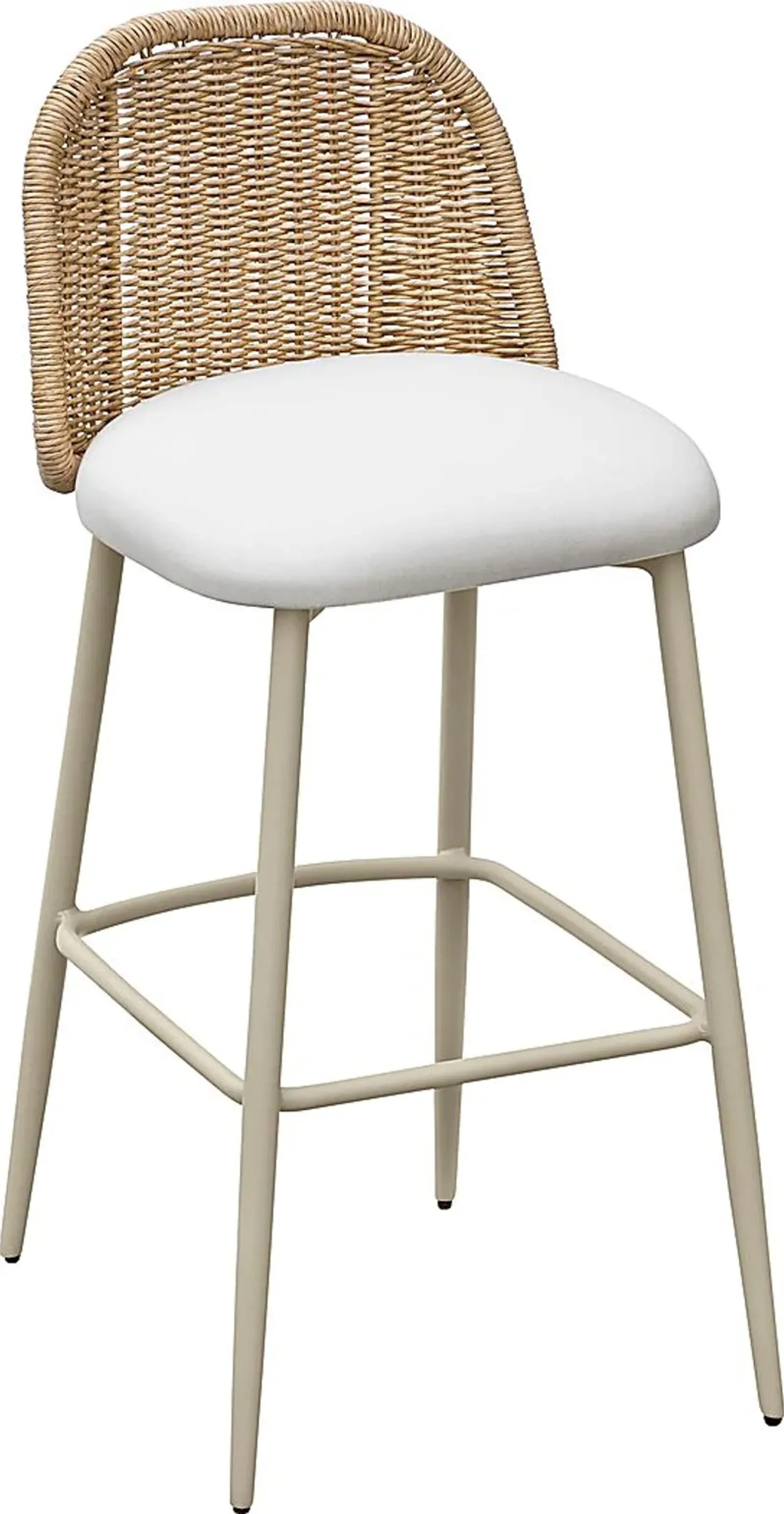 Outdoor Bresnahan Cream Barstool