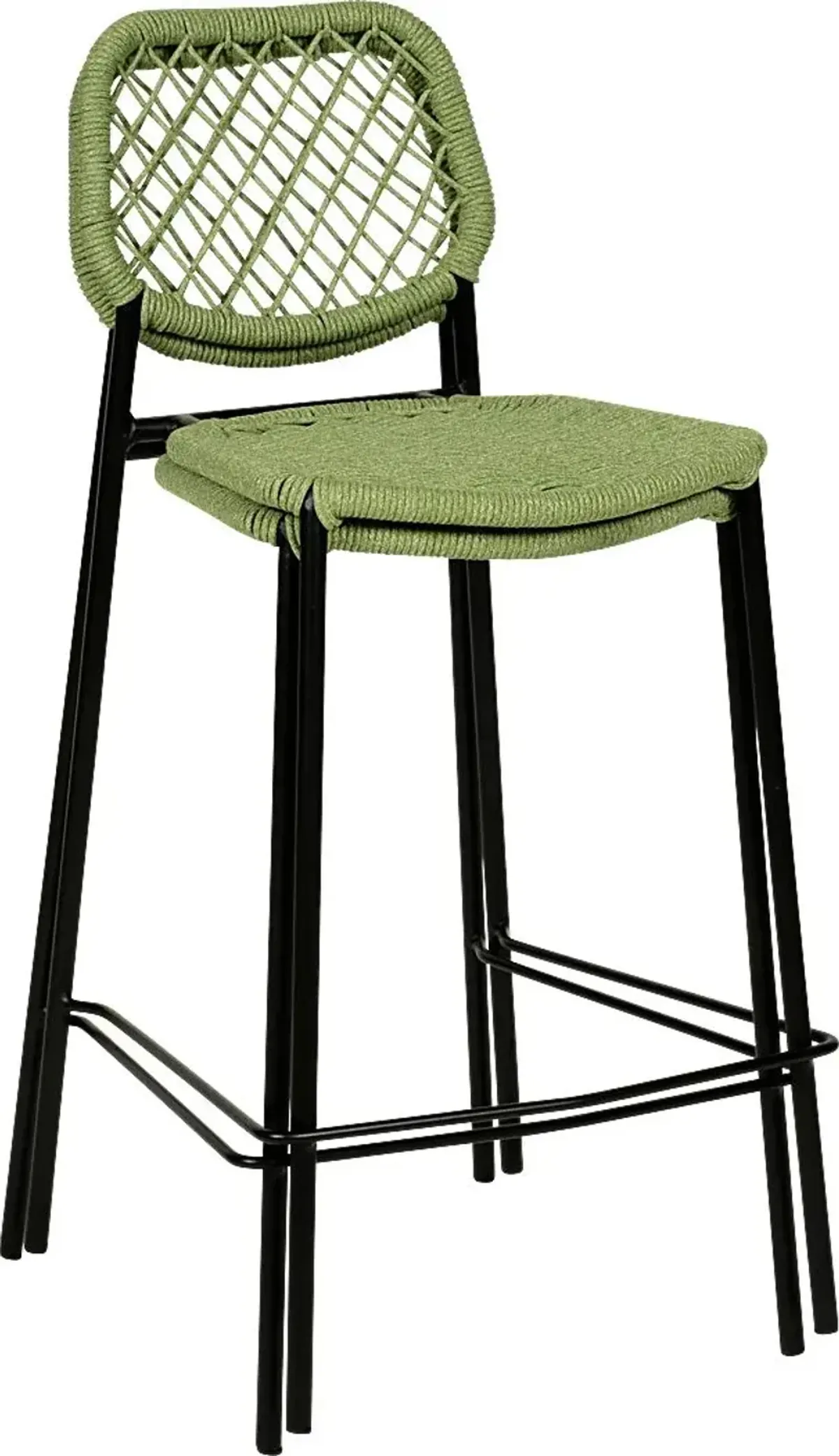 Outdoor Aquetong Green Counter Stool