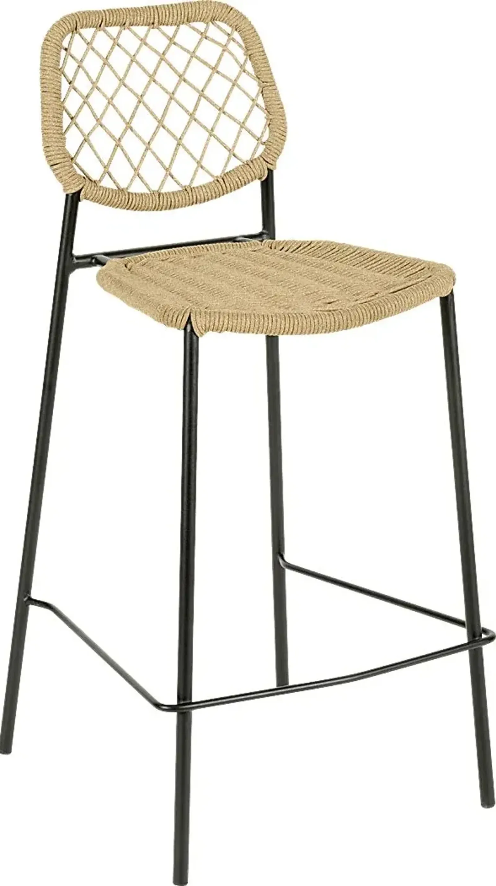 Outdoor Aquetong Brown Counter Stool