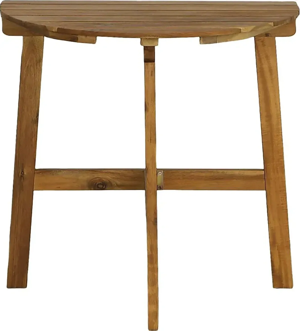 Outdoor Burgee Brown End Table