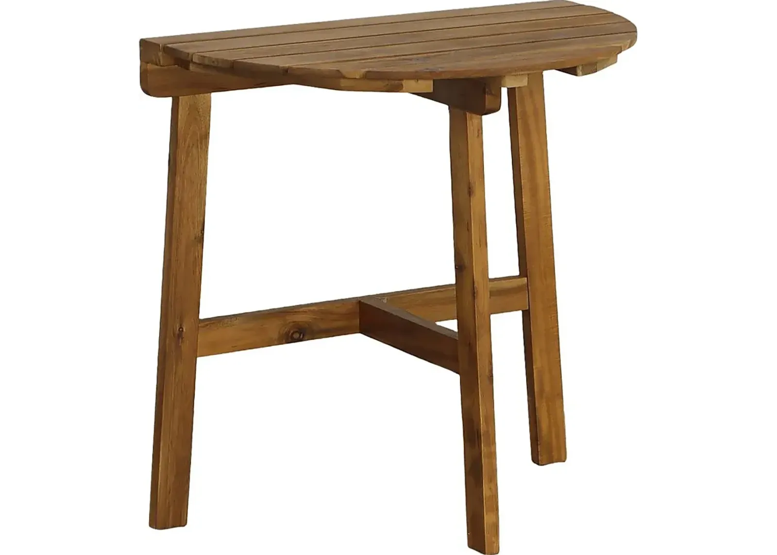 Outdoor Burgee Brown End Table