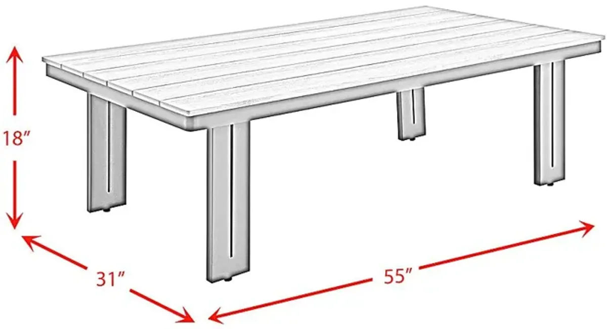 Outdoor Amare Tan Cocktail Table