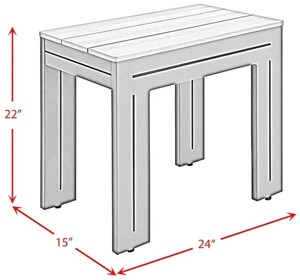 Outdoor Amare Tan End Table