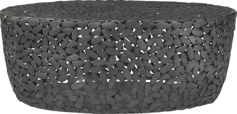 Asenna Black Outdoor Cocktail Table