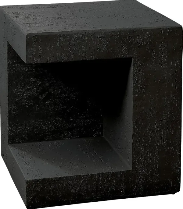 Outdoor Spheremart Black End Table