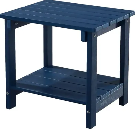 Outdoor Birchmount Blue End Table
