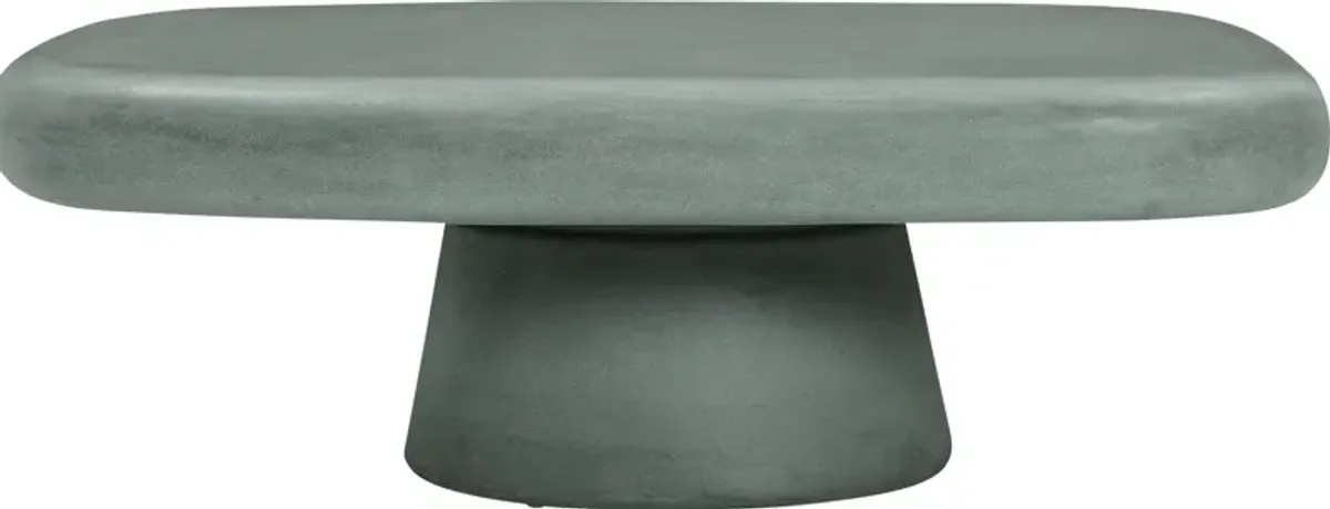 Ellingford Outdoor Green Cocktail Table