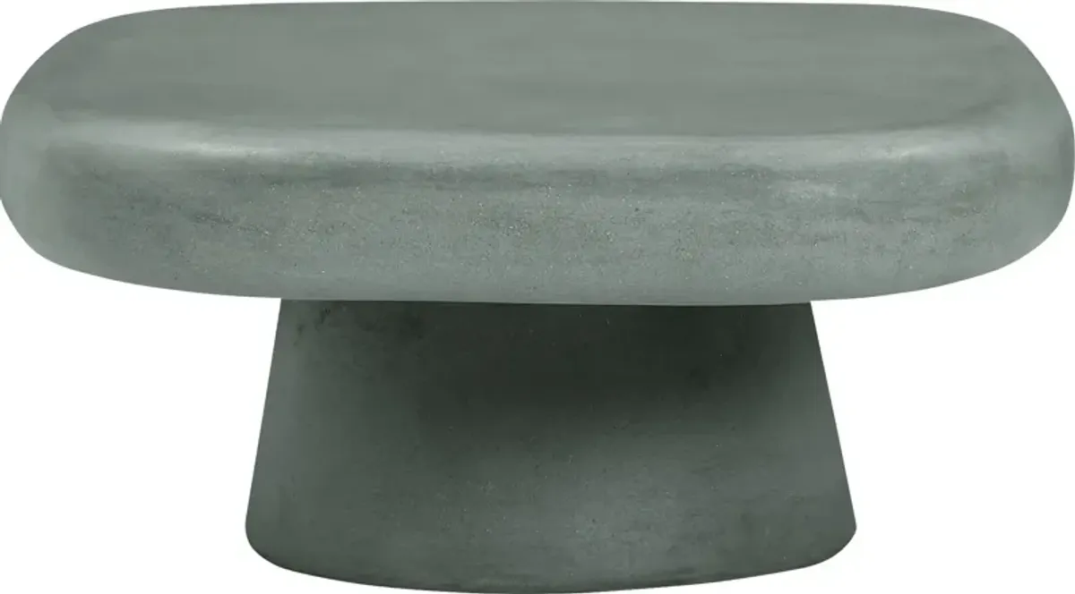 Ellingford Outdoor Green Cocktail Table