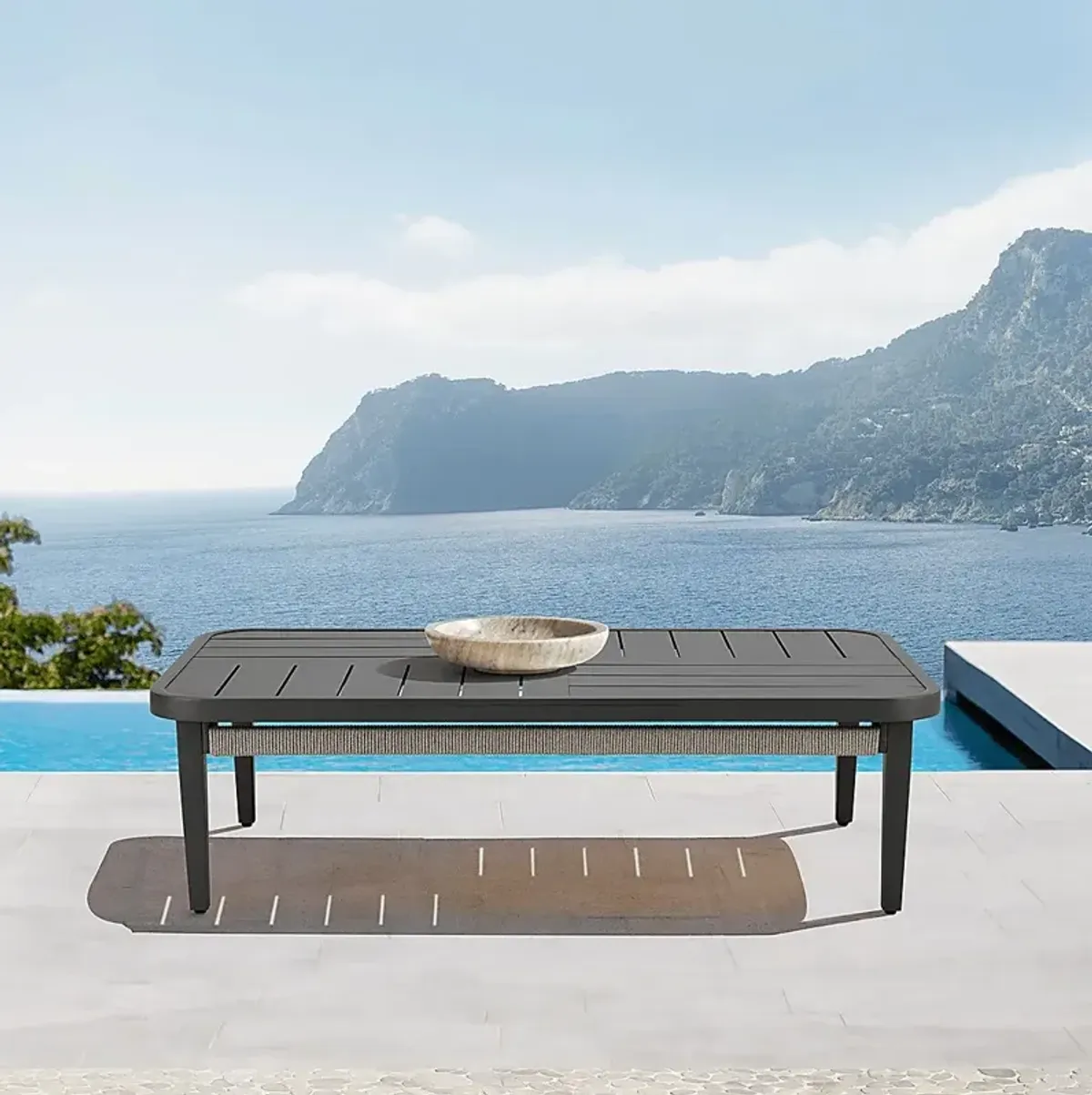 Outdoor Virdover Gray Cocktail Table