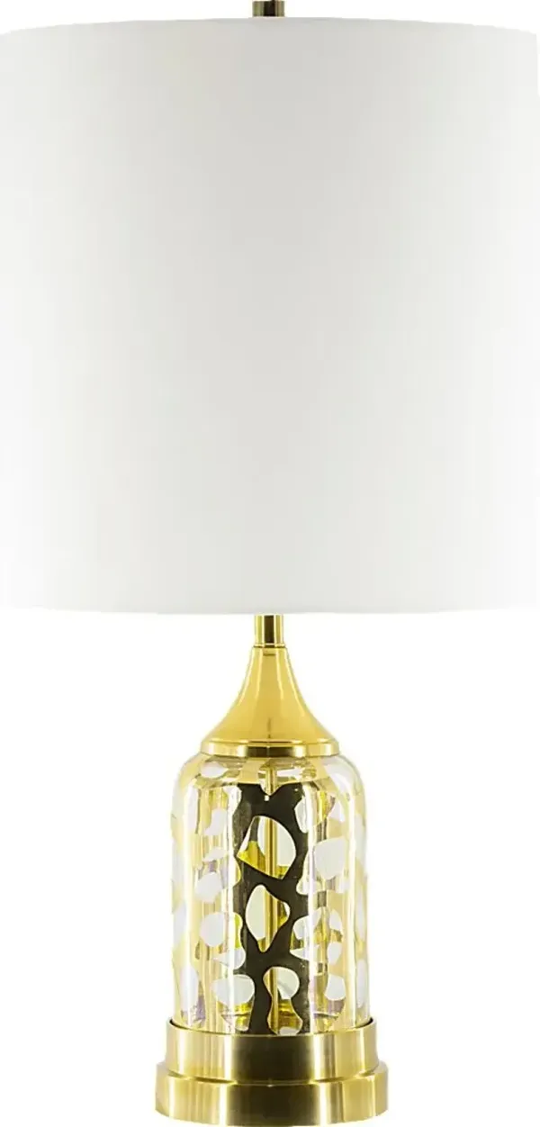 Elizabeth Lane Gold Lamp