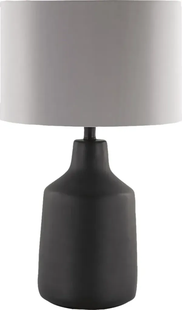 Feather Point Black Lamp