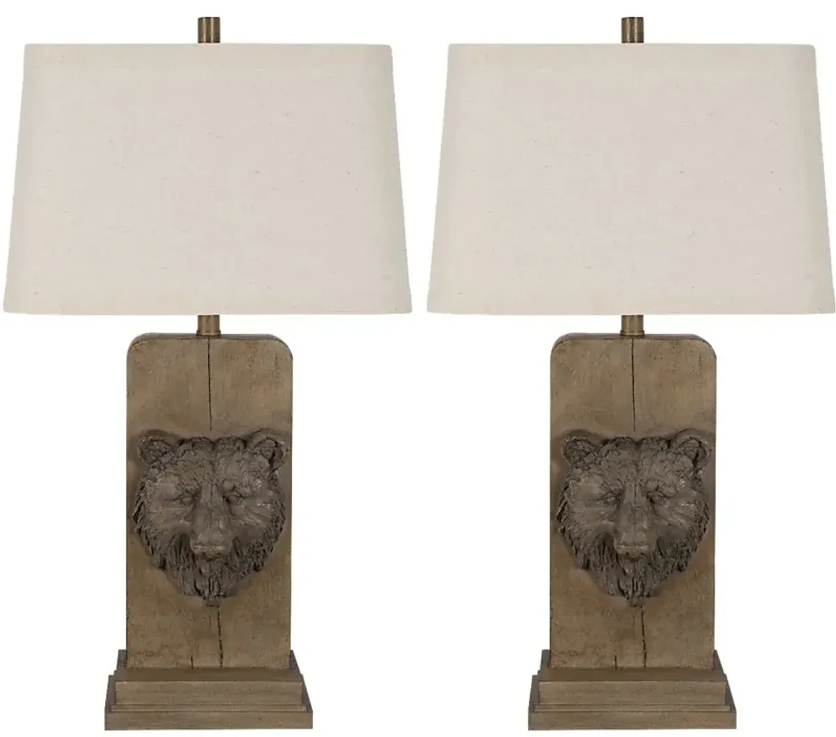 Keim Cove Brown Table Lamps, Set of 2