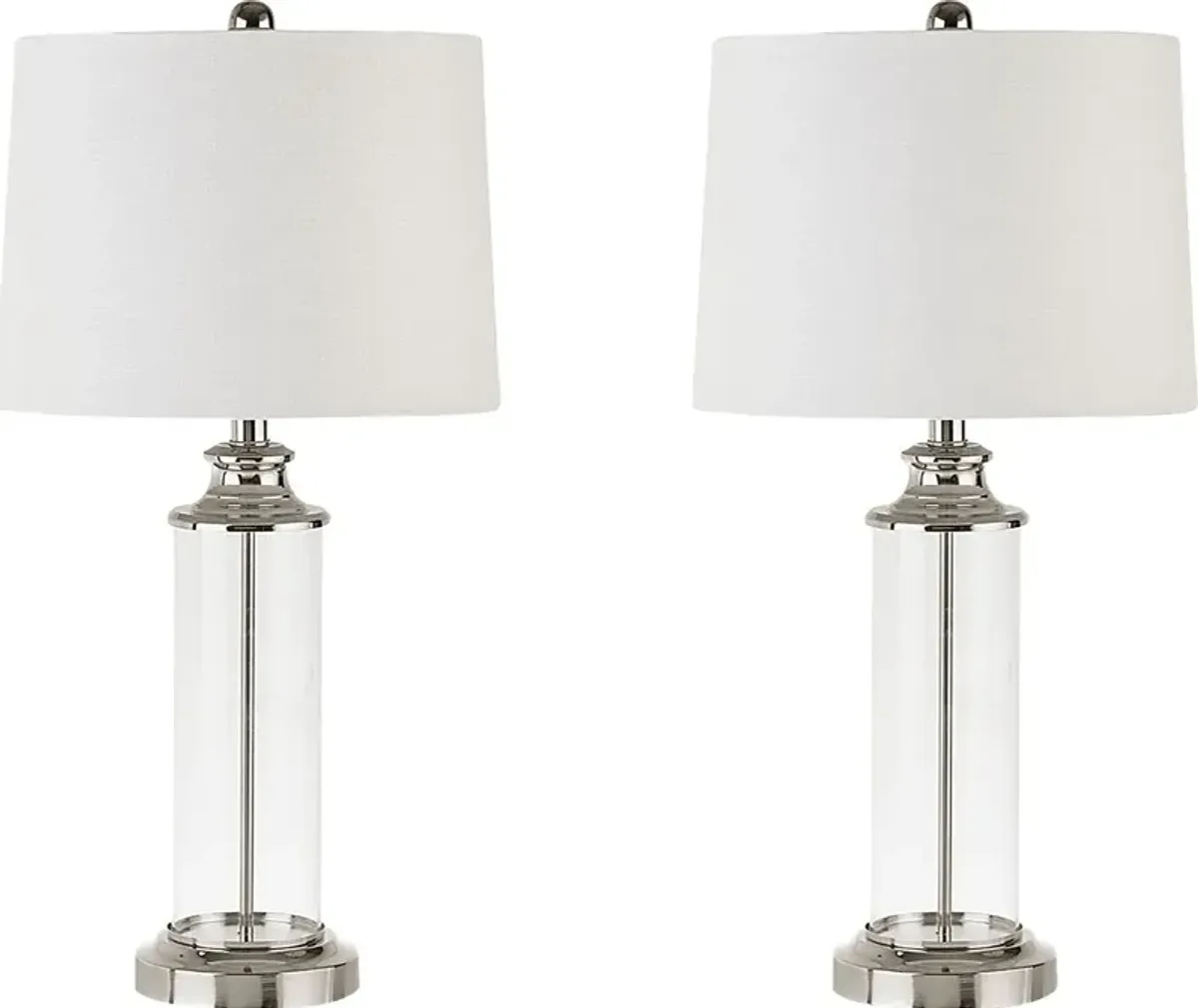 Ramada Point Silver Lamp, Set of 2