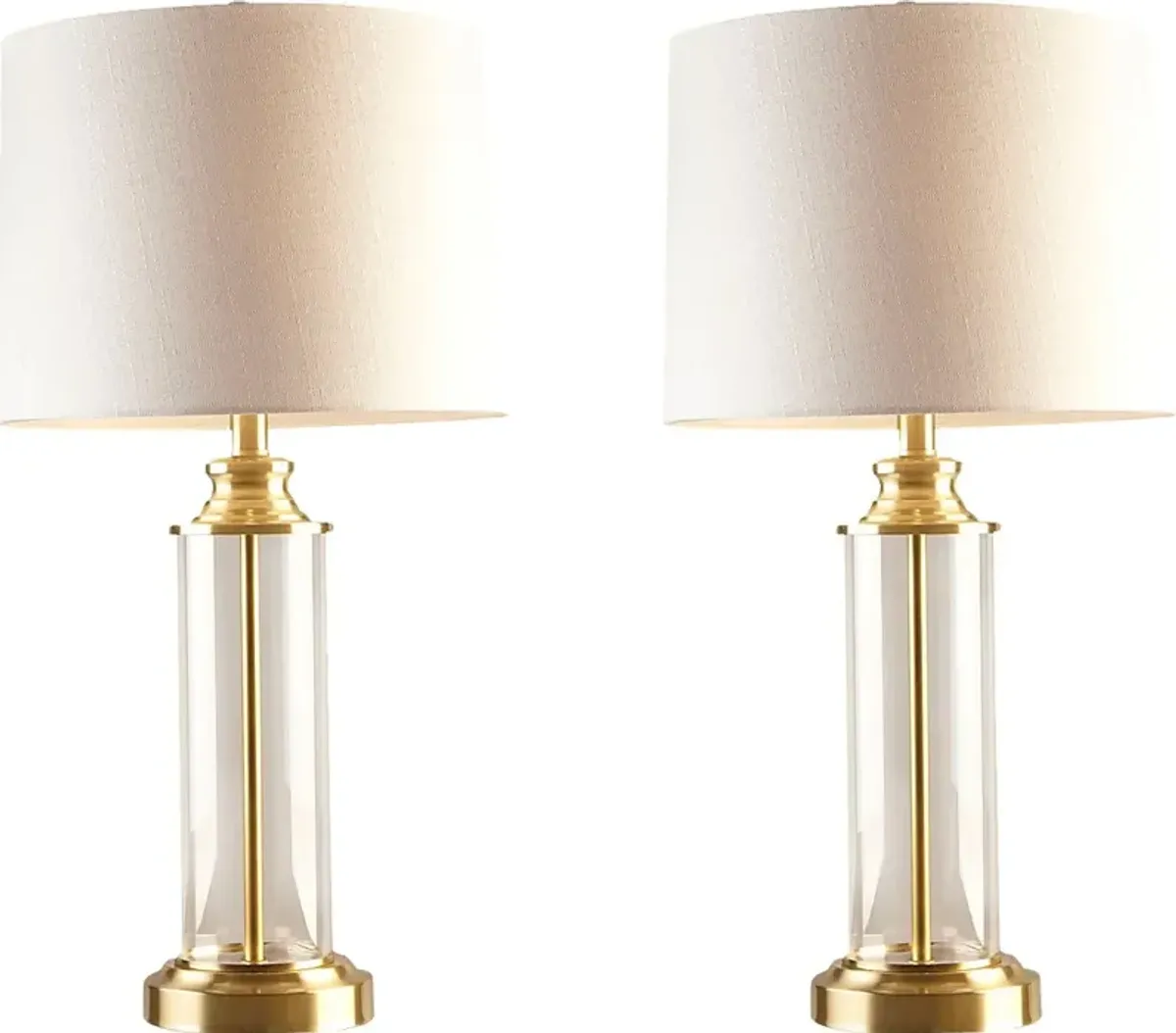 Ramada Point Gold Table Lamps, Set of 2