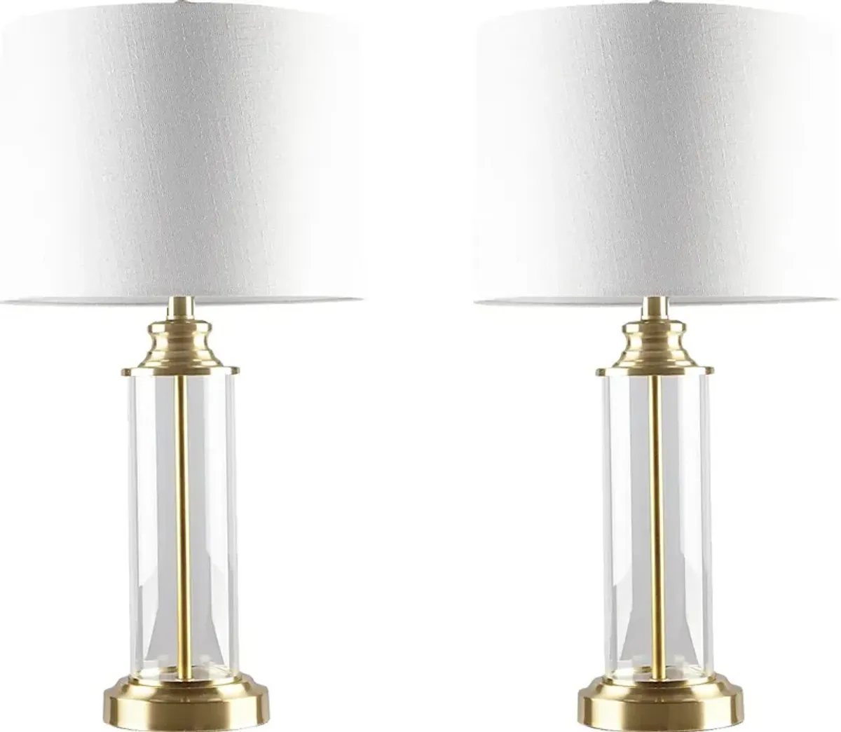 Ramada Point Gold Table Lamps, Set of 2
