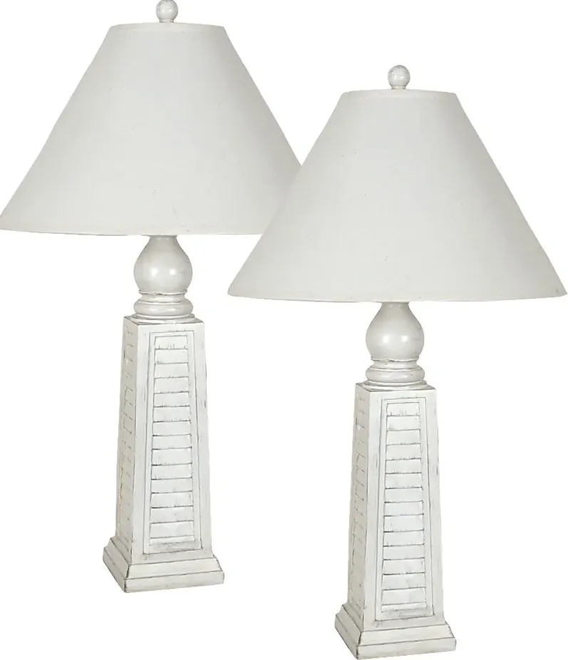 Boyd Town White Lamp, Set of 2
