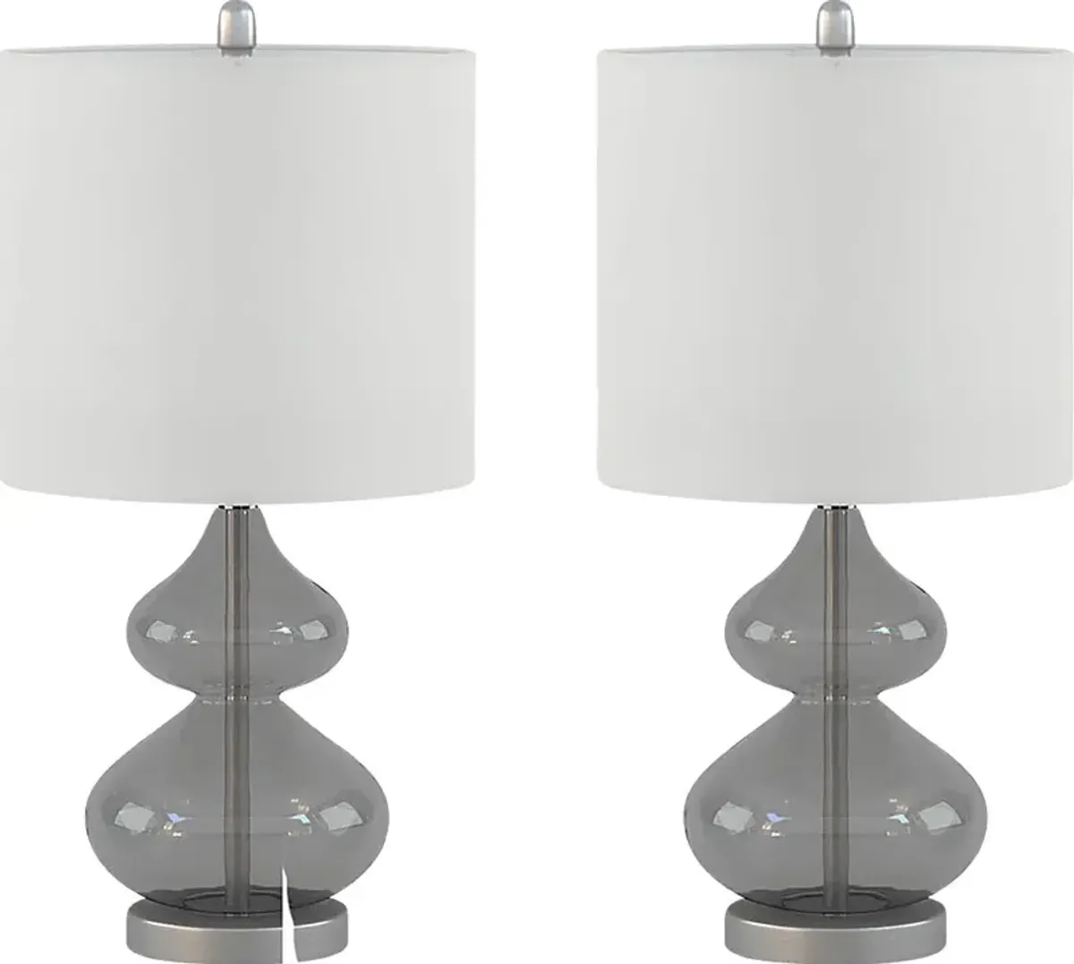 Wetzel Hollow Gray Lamp, Set of 2