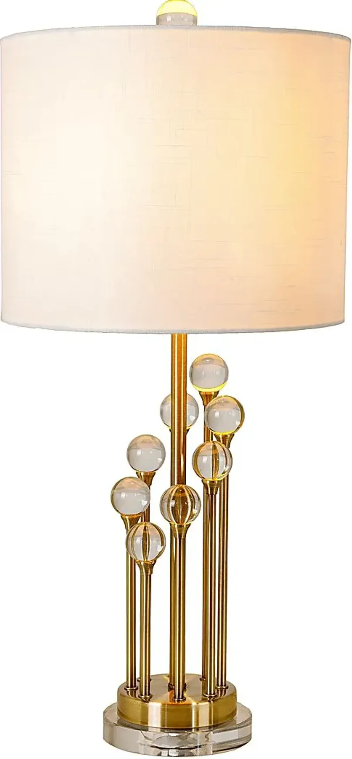 Tearose Trail Gold Lamp