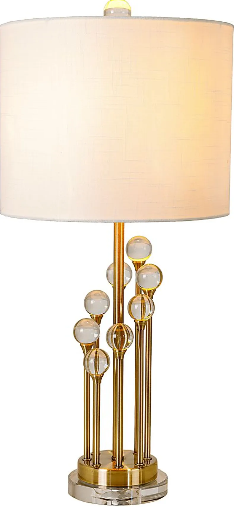 Tearose Trail Gold Lamp