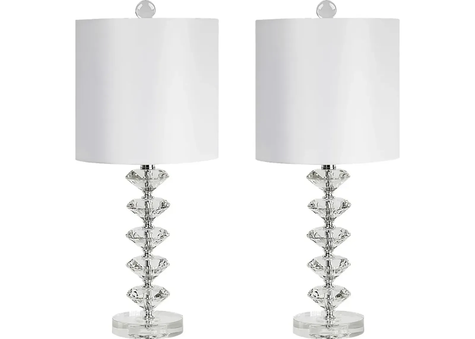 Neloula Road Clear Lamp, Set of 2