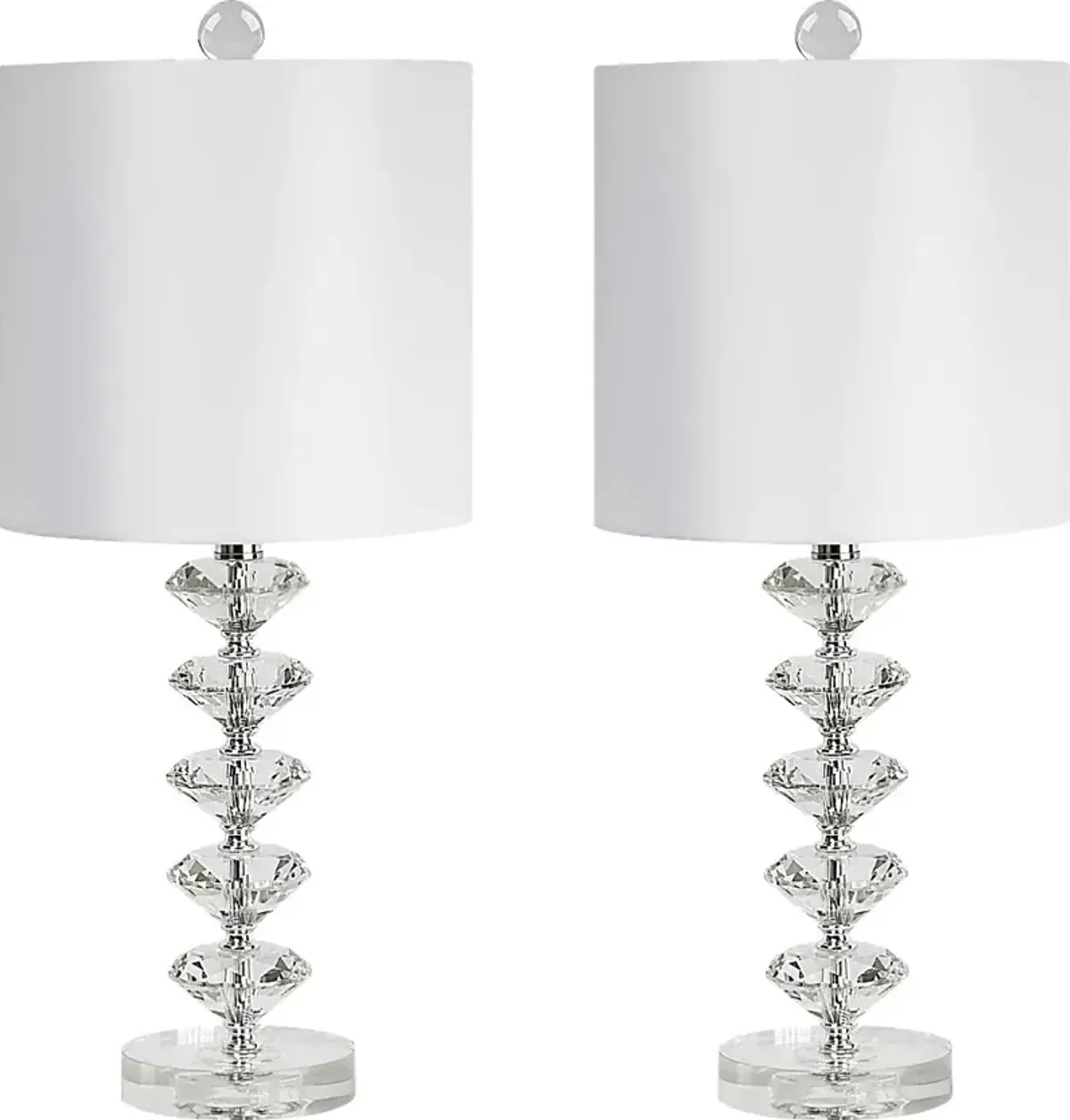 Neloula Road Clear Lamp, Set of 2