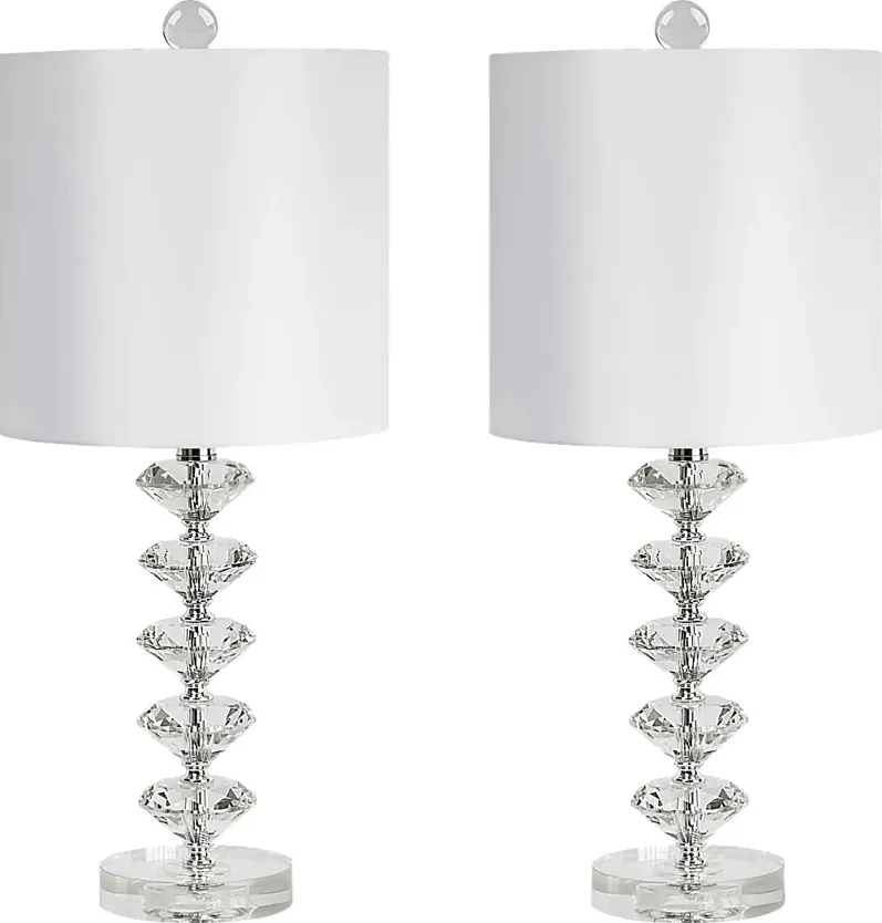 Neloula Road Clear Table Lamps, Set of 2