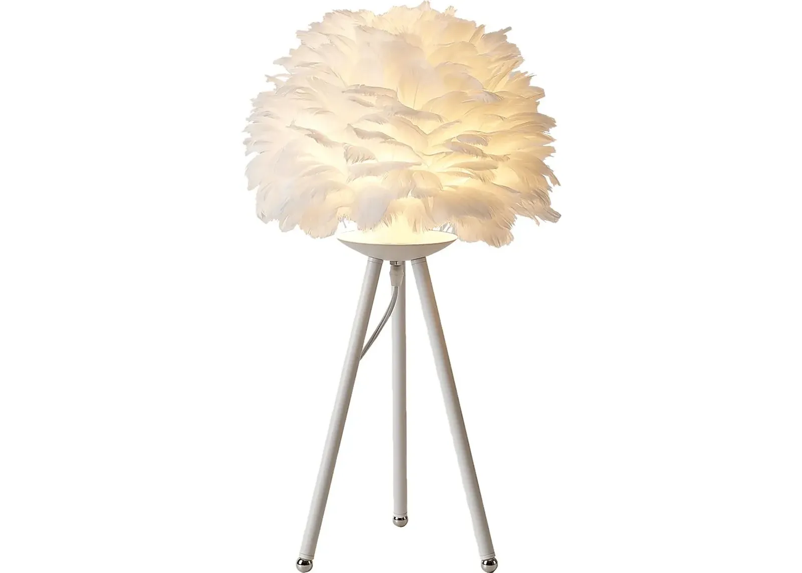 Alpine Flower White Lamp