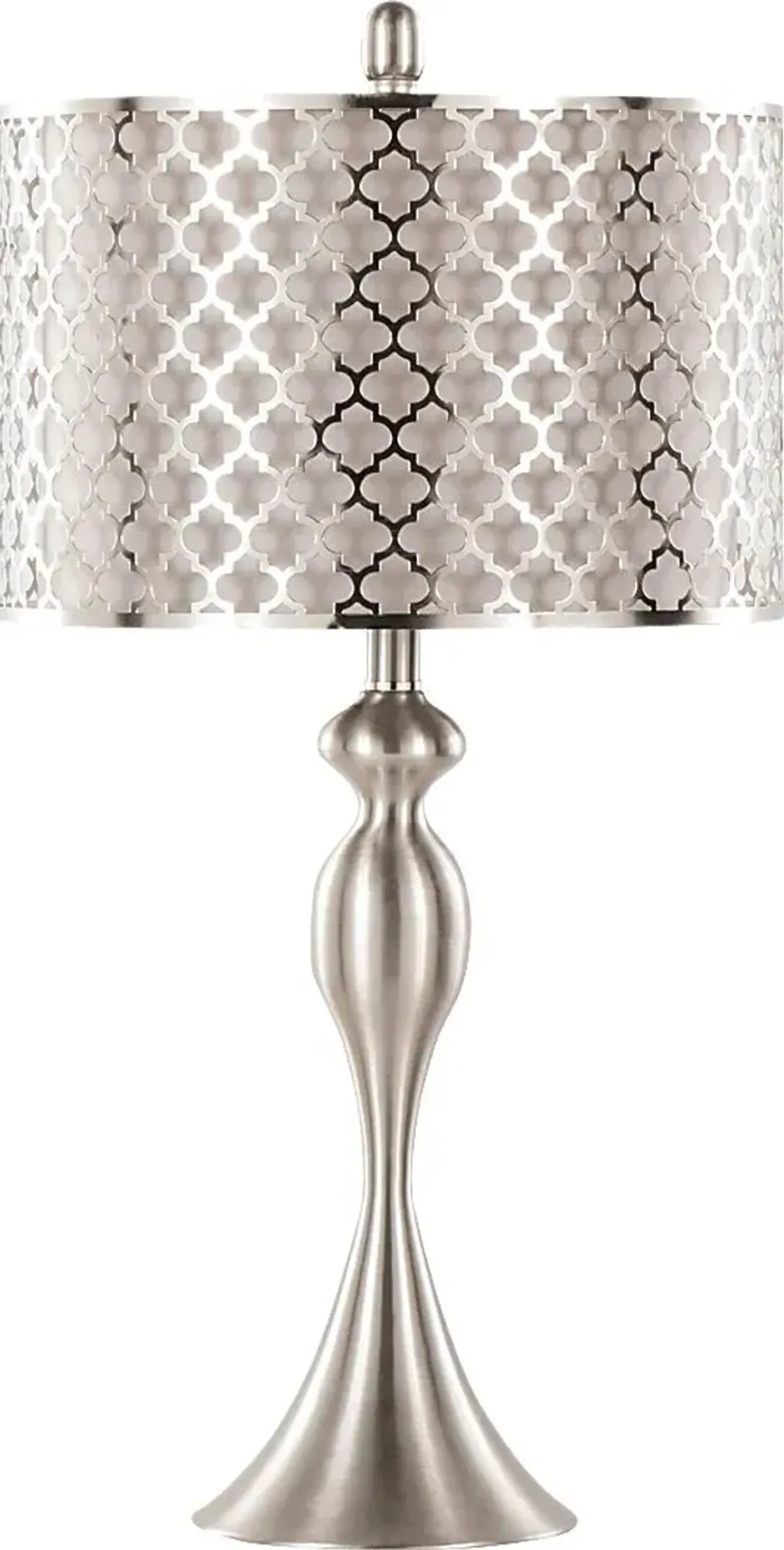 Cheryl Court Silver Table Lamps, Set of 2