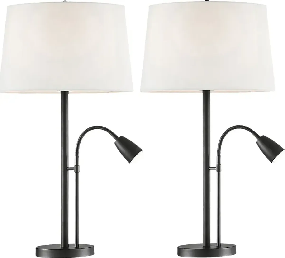 Bargello Farm Black Lamp, Set of 2