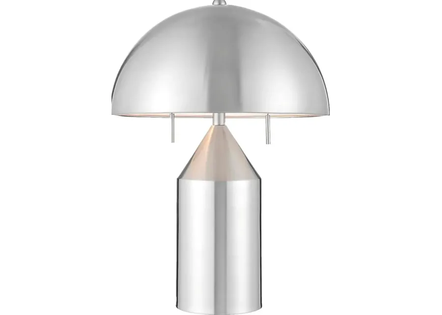 Fowler Bend Nickel Lamp