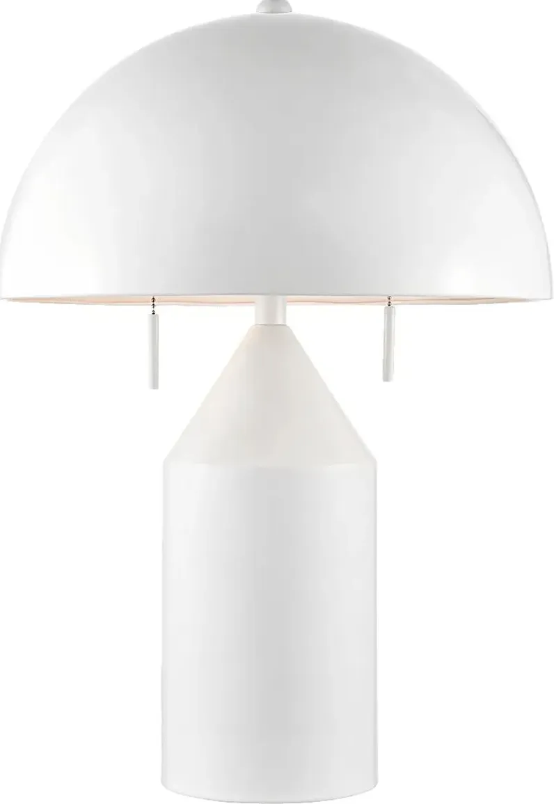 Fowler Bend White Lamp