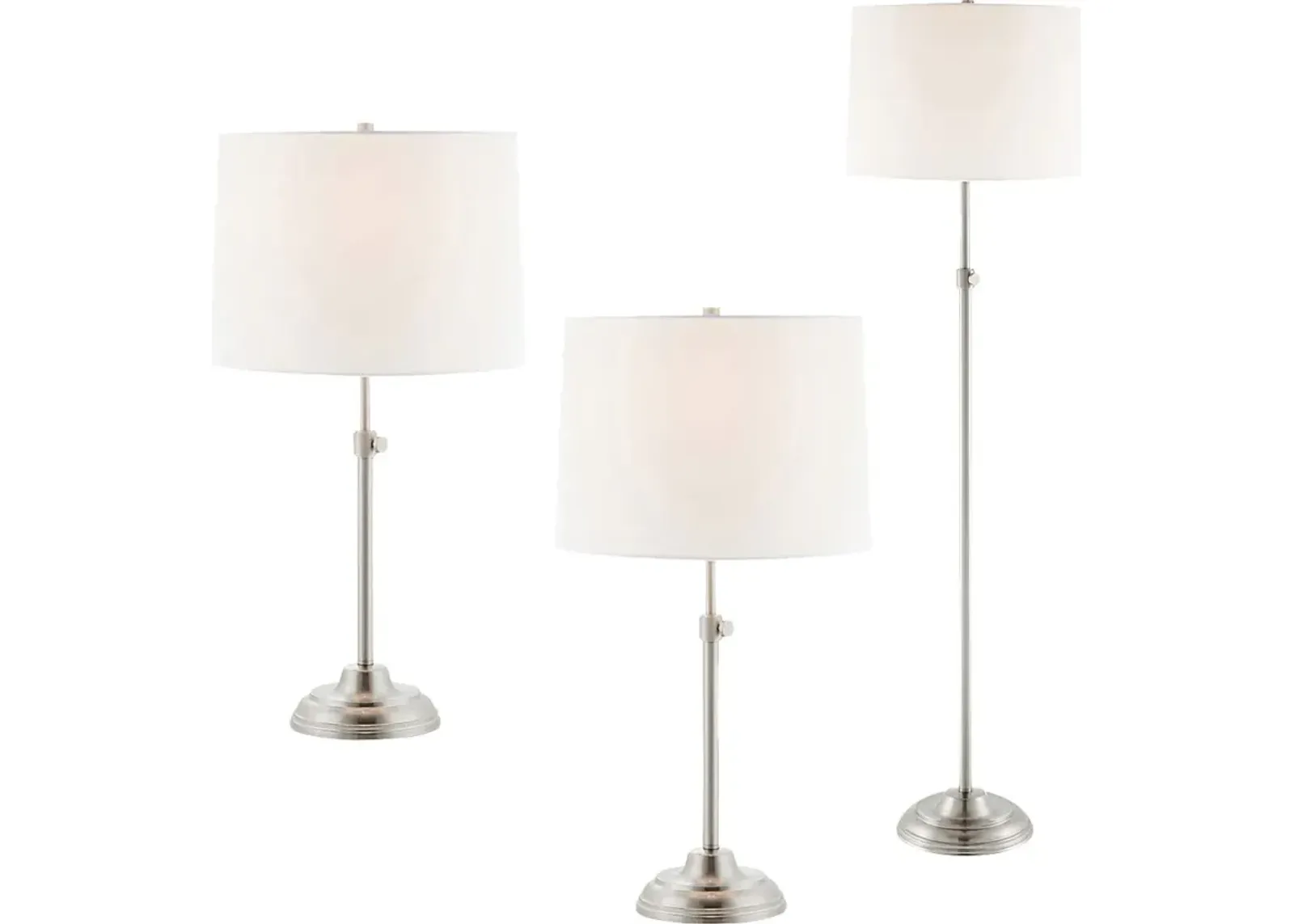 Linder Trail Nickel Lamp, Set of 3