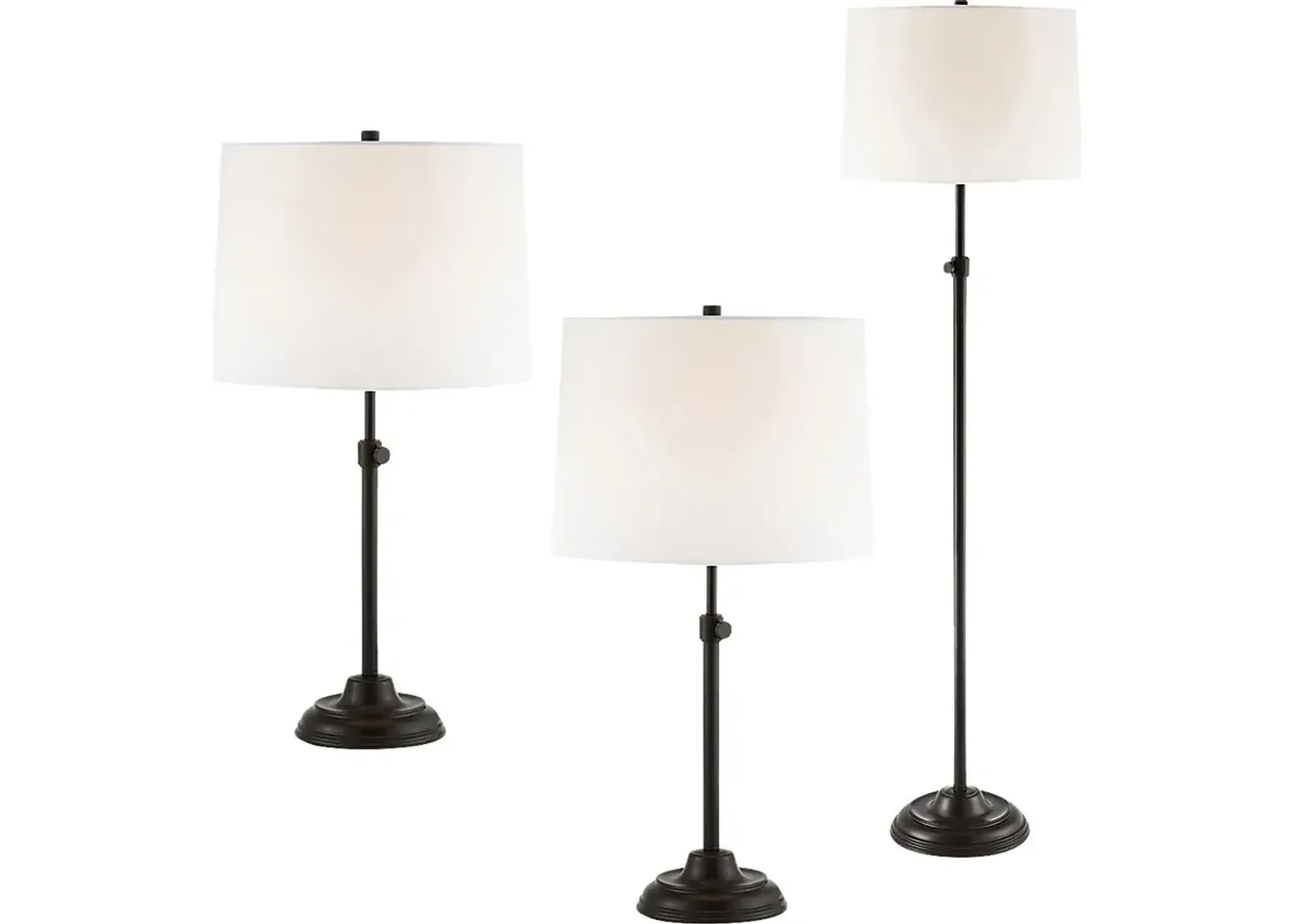 Linder Trail Bronze Lamp, Set of 3