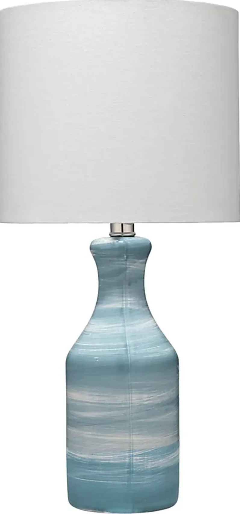 Elcomb Circle Blue Lamp