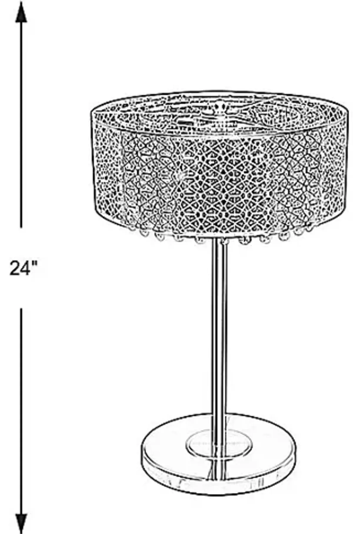 Courances Silver Lamp