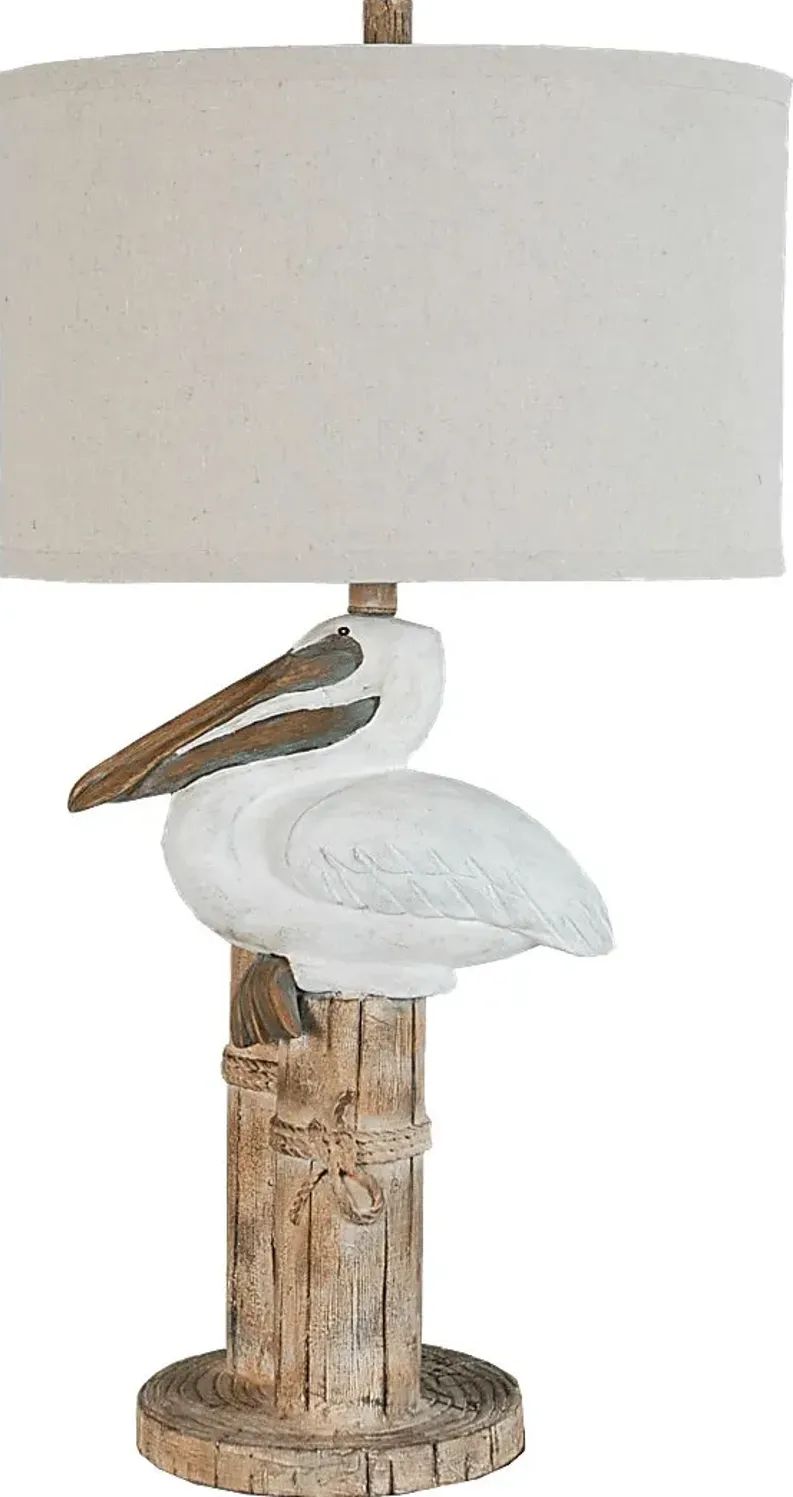 Dewey Shore White Lamp