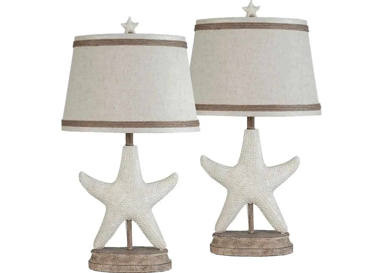 Doral Bay White Lamp, Set of 2